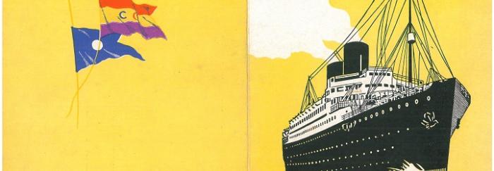 20. Imagen exterior del prospecto para el Crucero del 1934 editado por la  naviliera.