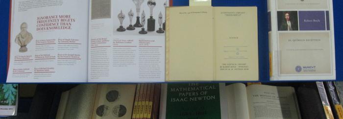 Exposició CRAI Biblioteca de Física i Química 350 anys de la Royal Society of London
