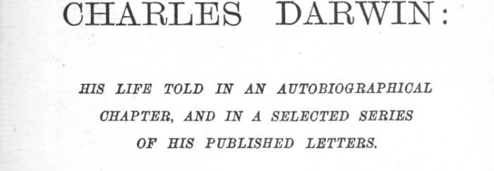 Portada de la biografia de Charles Darwin