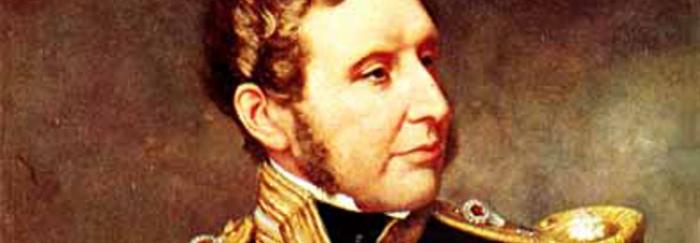 Retrat de Robert Fitzroy a l'Old Royal Naval College (University of Edinburgh)