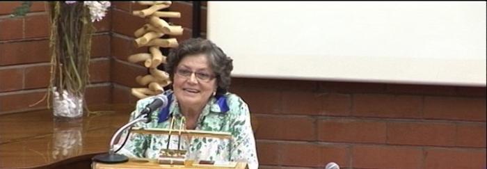 Mercè Durfort a la Facultat de Biologia. © Universitat de Barcelona