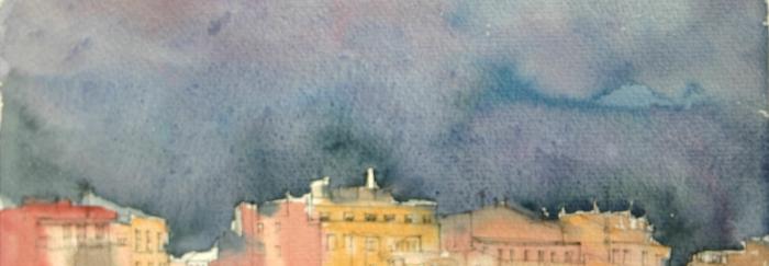 Llum de tempesta sobre Barcelona