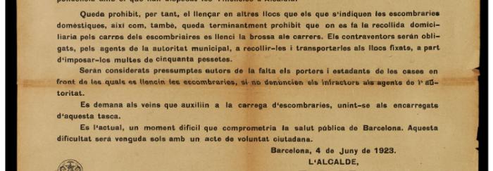 Bandol, començada la recollida d'escombraries, organitzada per l'Ajuntament el Servei Sanitari de la Mancomunitat de Catalunya ... Biblioteca de Catalunya. Barcelona.