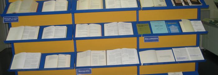 Mostra bibliogràfica "Homenatge al professor Pere Pascual"