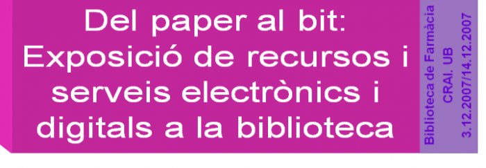 Exposició de recursos i serveis electrònics i digitals a la biblioteca