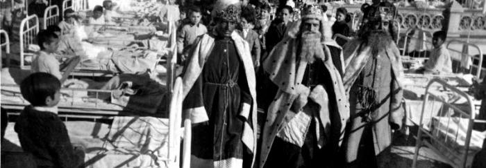 Visita dels Reis Mags als nens ingressats a l'hospital