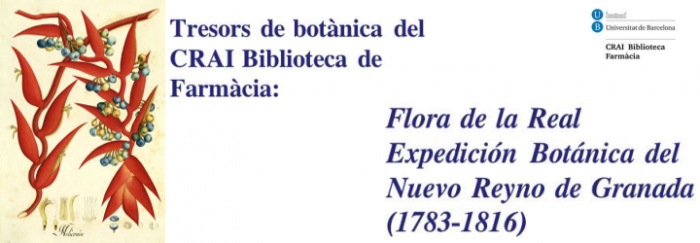 Tresors de botànica del CRAI Biblioteca de Farmàcia: Flora de la Real Expedición Botánica del Nuevo Reyno de Granada (1783-1816)